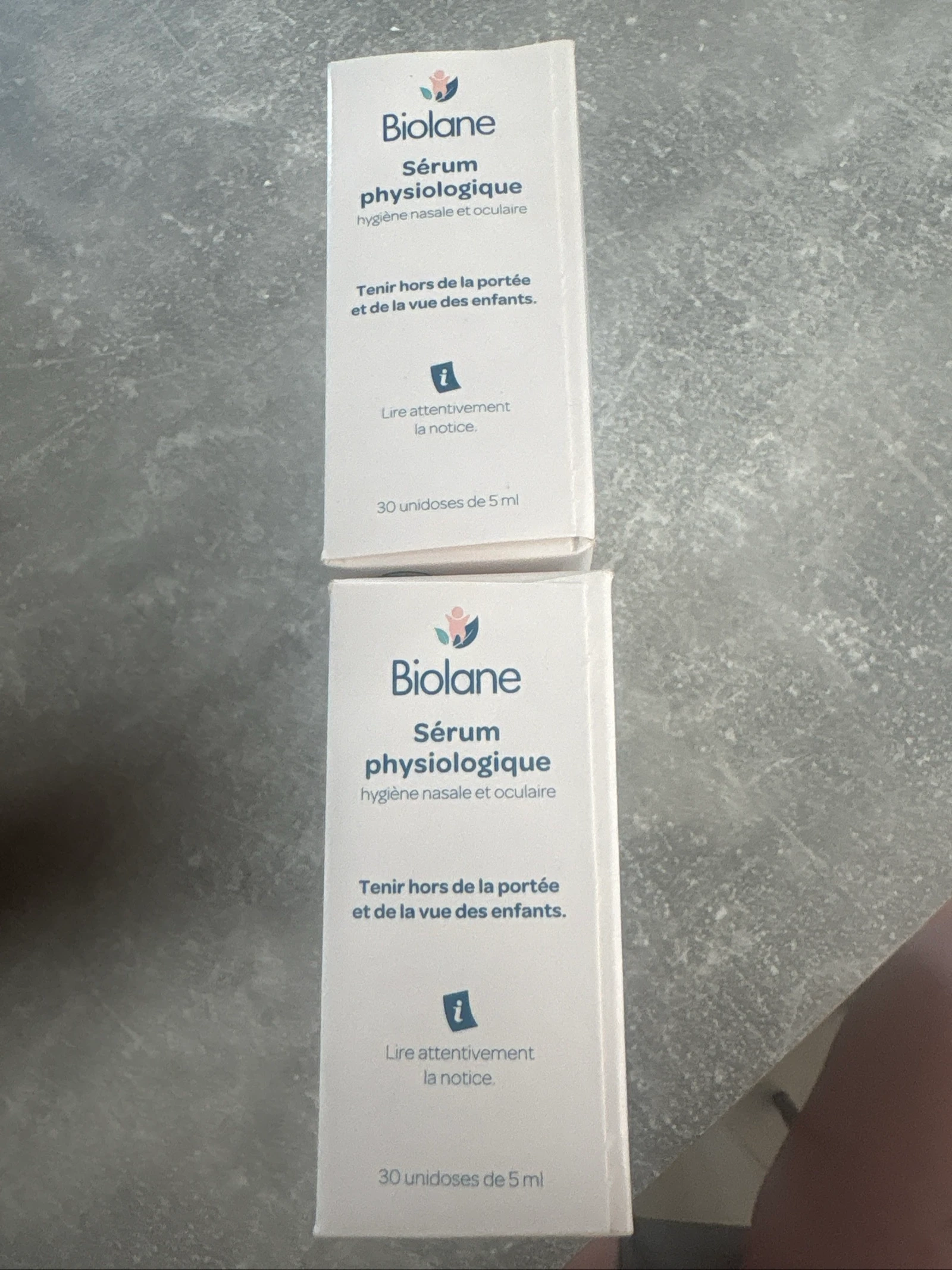 Lot de 2 caixas de soro fisiológico Biolane, novas e nunca abertas. – photo 4